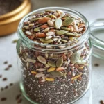Bariatric Seed Recipe 5 Bariatric seed recipe with roasted flax, chia, pumpkin, sunflower seeds