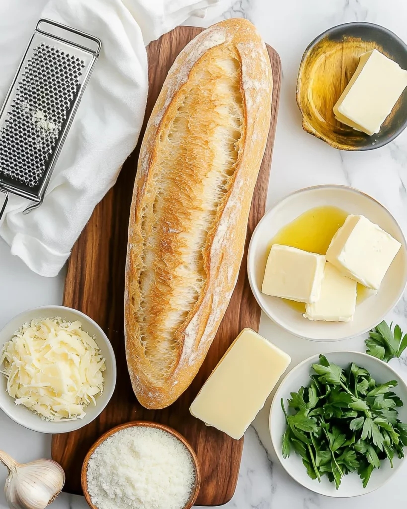 Cheesy Garlic Bread – The Best Homemade Recipe with Gooey Cheese 5 Freshly baked cheesy garlic bread with melted cheese and golden crust
