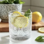 How to make chia seed water with lemon and mint