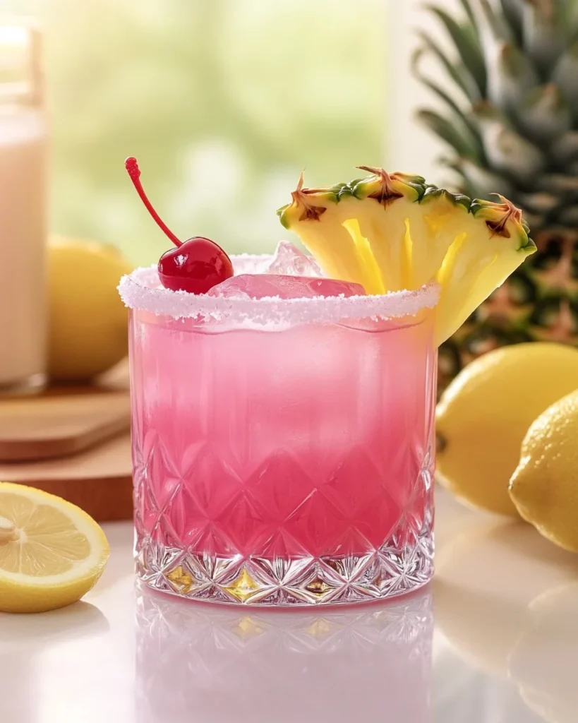 Malibu Barbie Drink: The Best Tropical Pink Cocktail You’ll Love 4 Malibu Barbie cocktail showing grenadine gradient