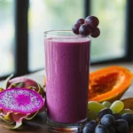 Purple Peel Recipe: The Best Detox Smoothie 4 Purple grapes and dragon fruit used in purple peel recipe