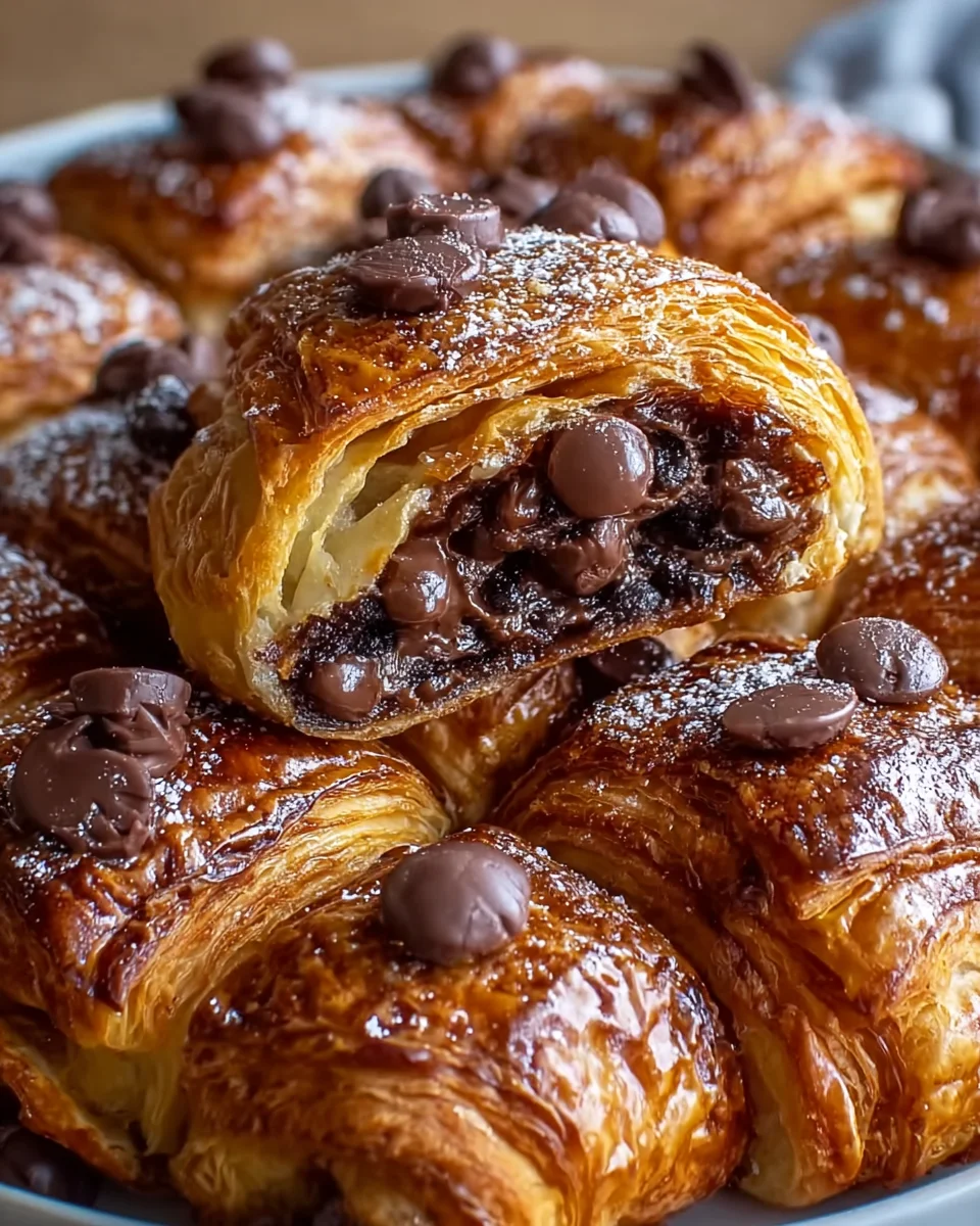 Chocolate Croissant Breakfast Bake that