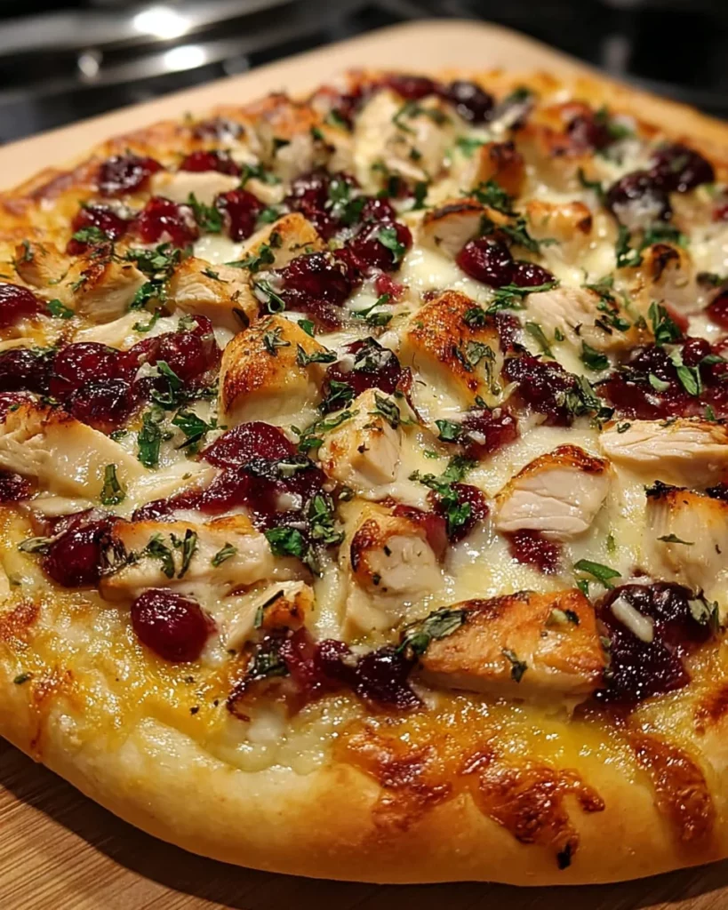 Cranberry Chicken & Brie Pizza Recipe 4 0 0 2
