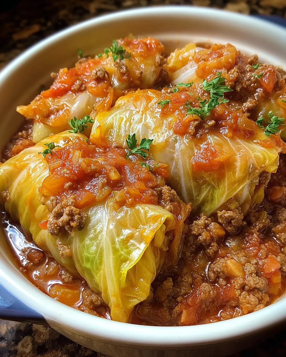 Slow Cooker Unstuffed Cabbage Rolls
