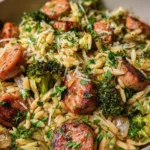 Chicken Sausage and Broccoli Orzo 5 Chicken Sausage and Broccoli Orzo