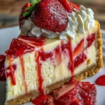 White Chocolate Strawberry Cheesecake: A Sweet Delight! 4 White Chocolate Strawberry Cheesecake