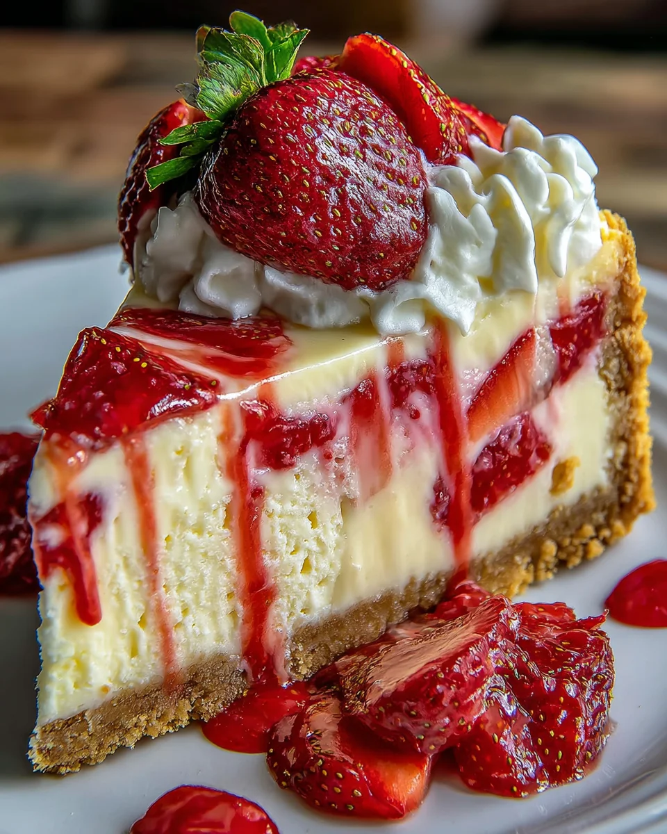White Chocolate Strawberry Cheesecake: A Sweet Delight!