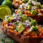 Chicken Avocado Stuffed Sweet Potatoes 5 Chicken Avocado Stuffed Sweet Potatoes