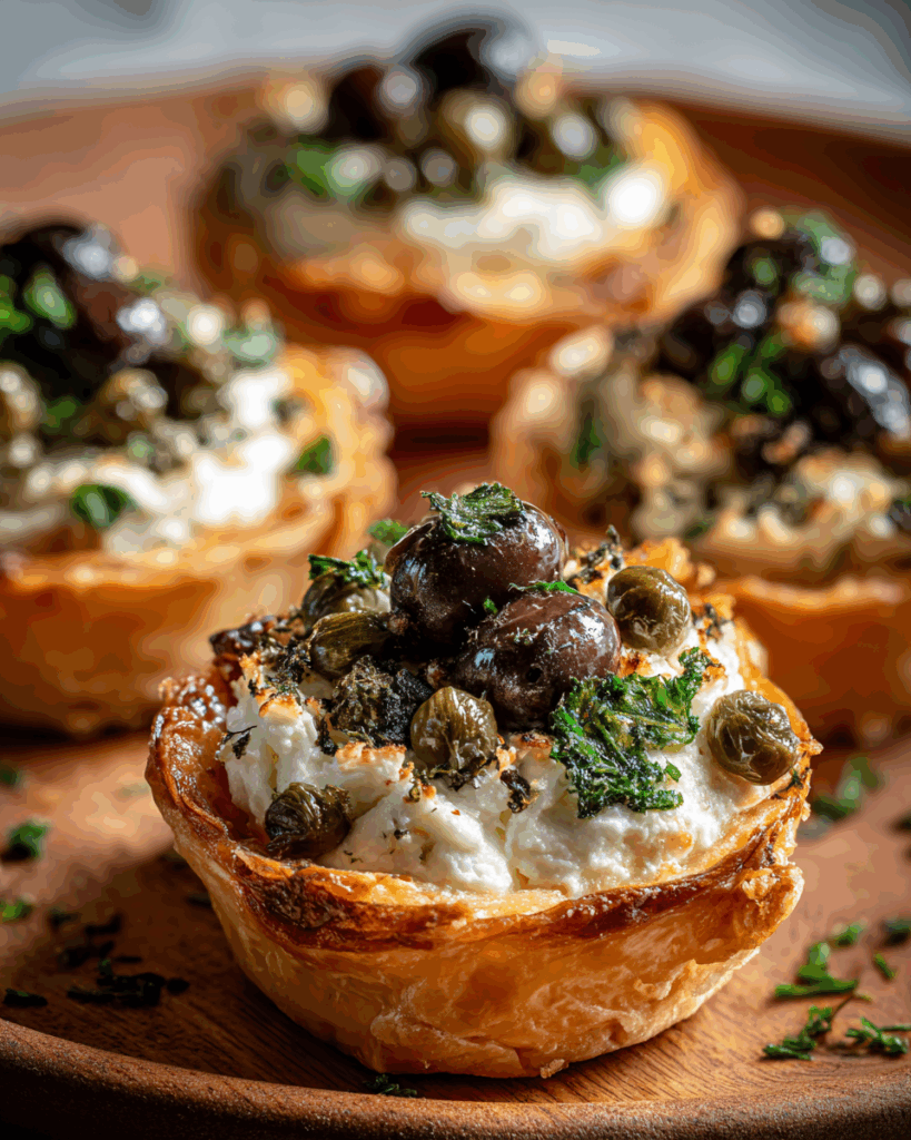 Savory Ricotta Tartlets Olives Capers 4 codinofouad httpss.mj .run63wclpfaXvM realistic Close up amate 5638d367 91c2 451c 91bc 7c9bd6c04949 2