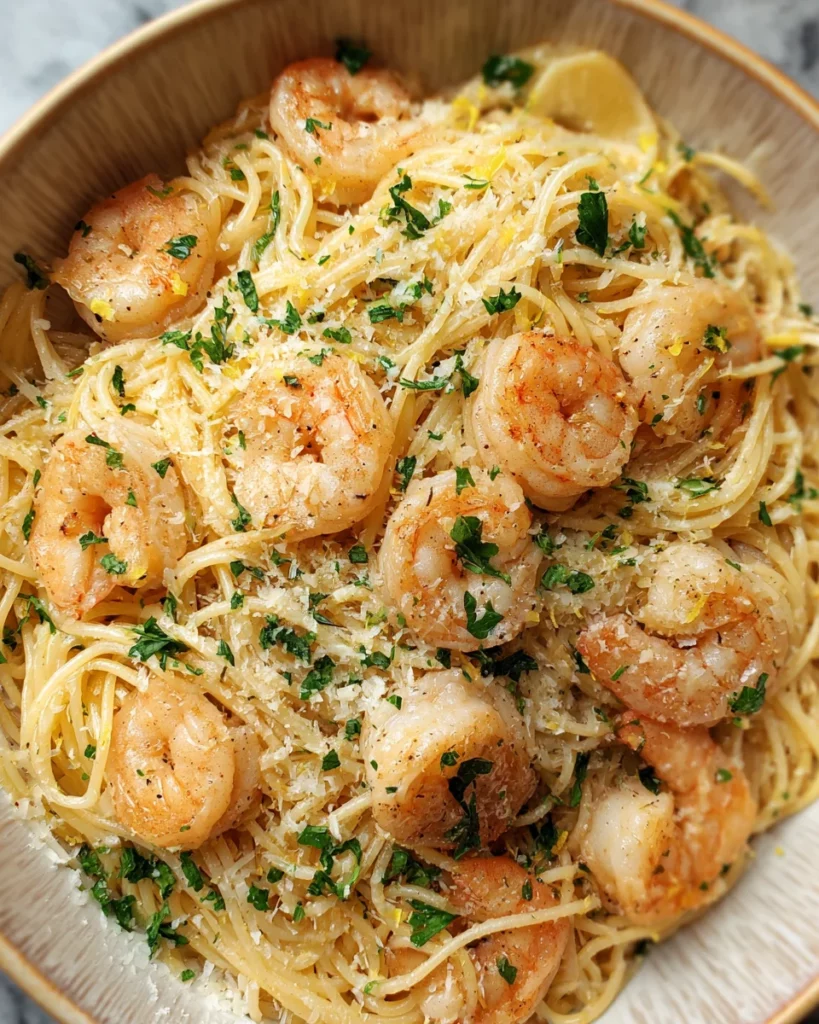 Lemon Garlic Parmesan Shrimp Pasta 4 Lemon Garlic Parmesan Shrimp Pasta