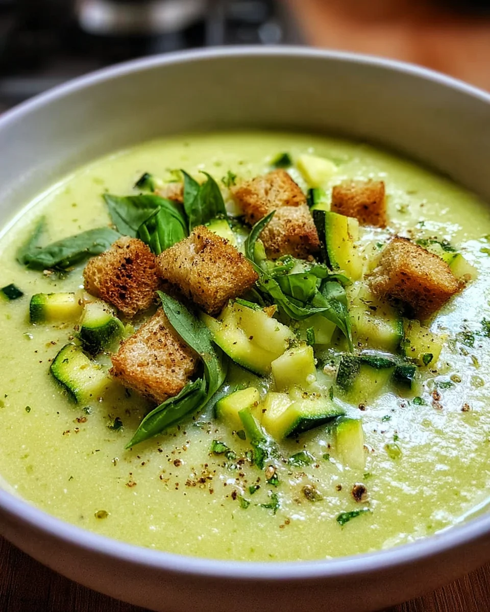 Creamy Zucchini Basil Soup