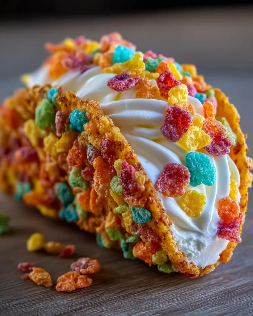 Fruity Pebbles Cheesecake Tacos 4 Fruity Pebbles Cheesecake Tacos
