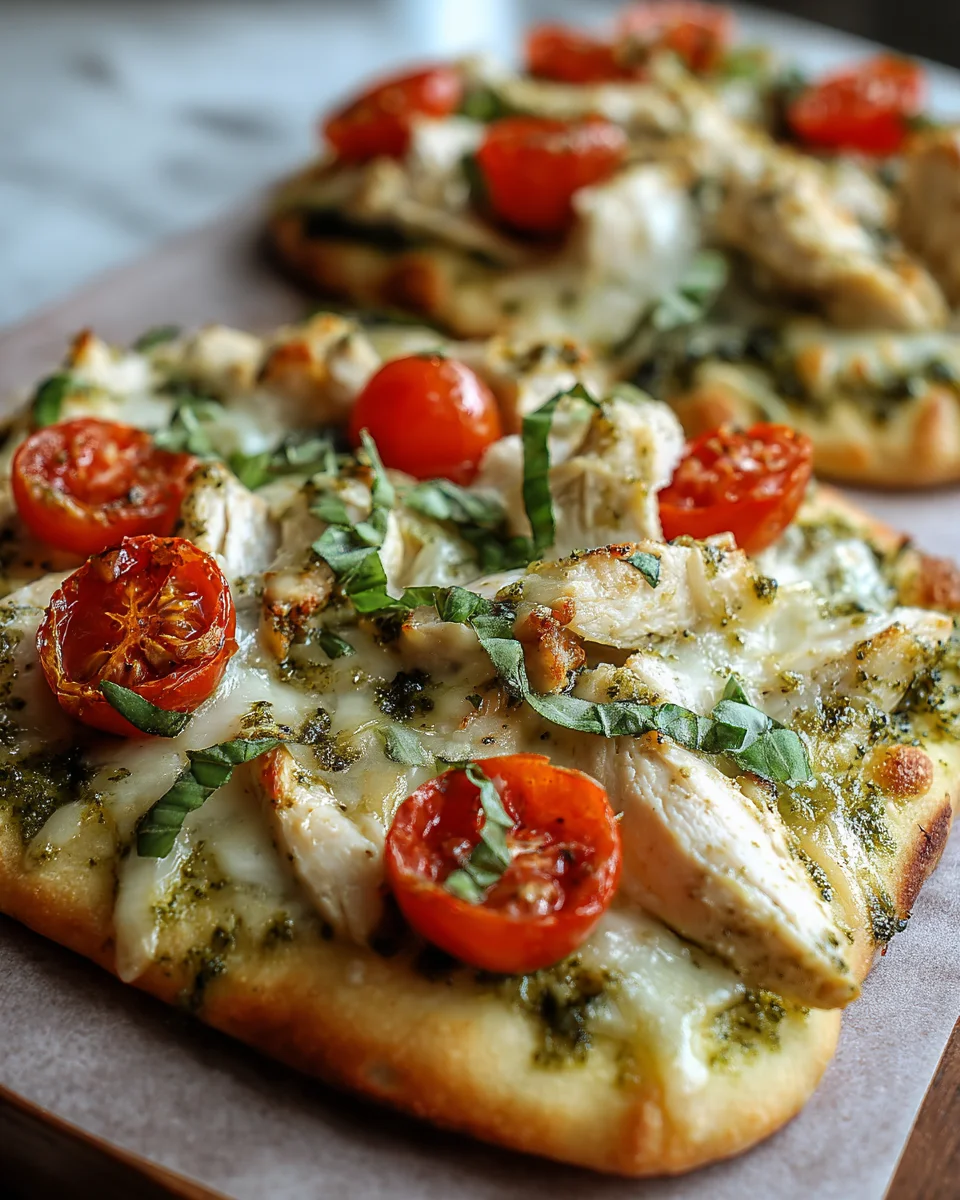 Chicken Pesto Flatbread