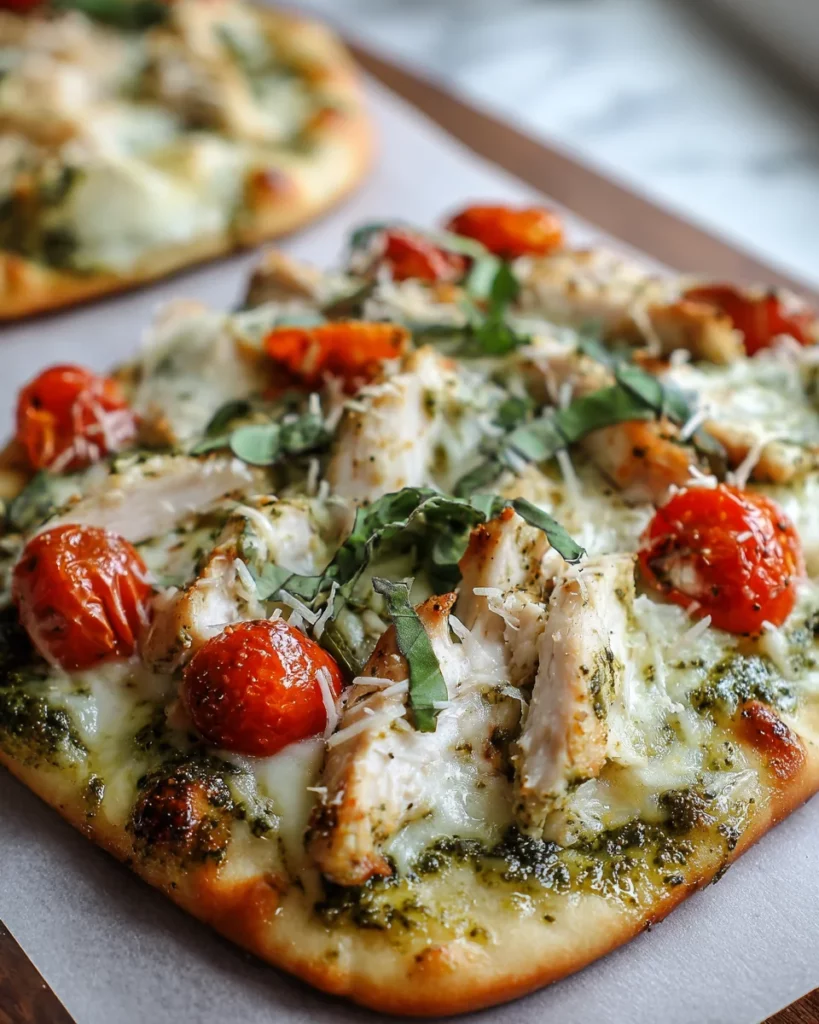 Chicken Pesto Flatbread 4 codinofouad httpss.mj .runQ61PTHFSoGM realistic Close up amate 49fbfab9 50c2 4783 952d aab9febbd03a 3