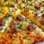 Sausage Gravy Biscuit Breakfast Pizza 8 Sausage Gravy Biscuit Breakfast Pizza
