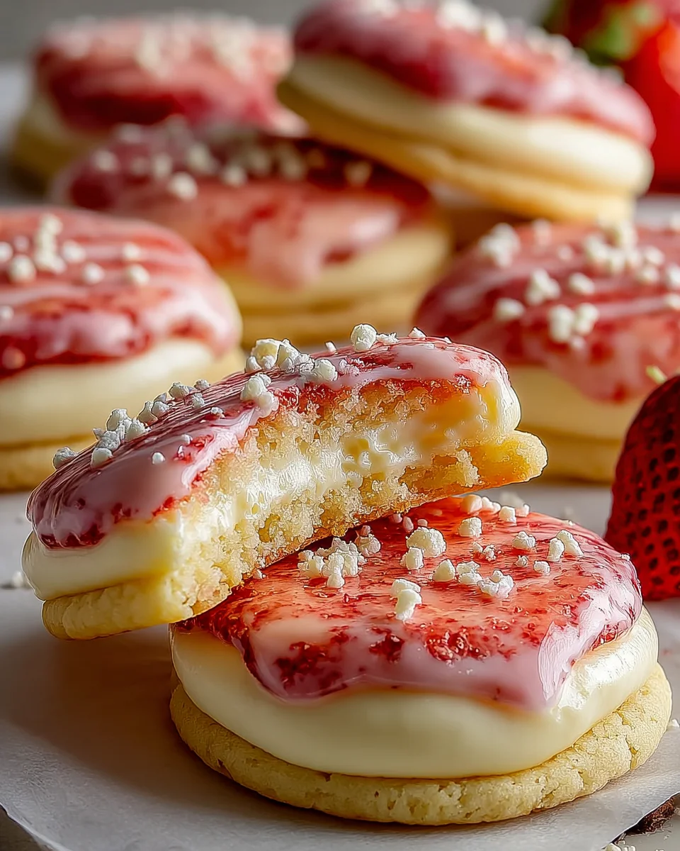 Strawberry Cheesecake Cookies Soft