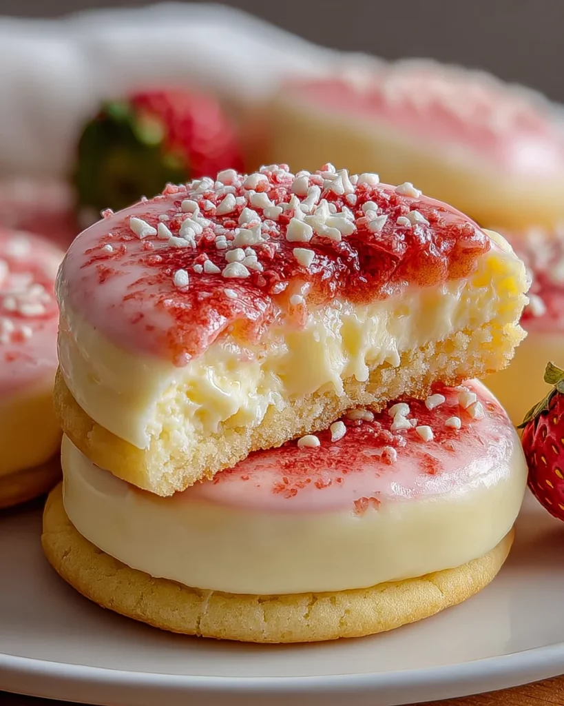 Strawberry Cheesecake Cookies Soft 3 Strawberry Cheesecake Cookies Soft