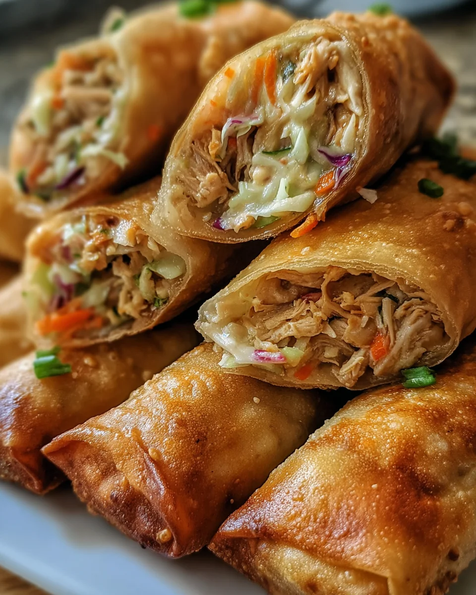 Chicken Coleslaw Egg Rolls Chicken Coleslaw Egg Rolls