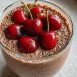 High-Protein Chocolate Cherry Chia Pudding
