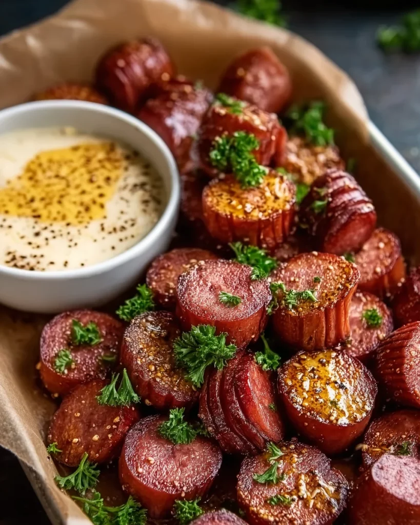 Mustard Hasselback Kielbasa Bites that Wow Your Guests! 4 codinofouad httpss.mj .runp7J sR7uZA realistic Close up amate 6d487aa0 e94f 4b36 869e 1a848e0a2196 3