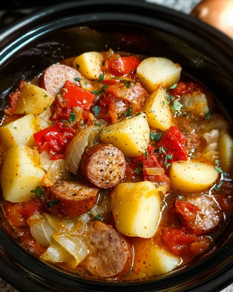 Crockpot Sausage Casserole 4 Crockpot Sausage Casserole
