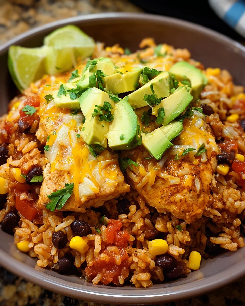 Southwest Crock Pot Chicken and Rice