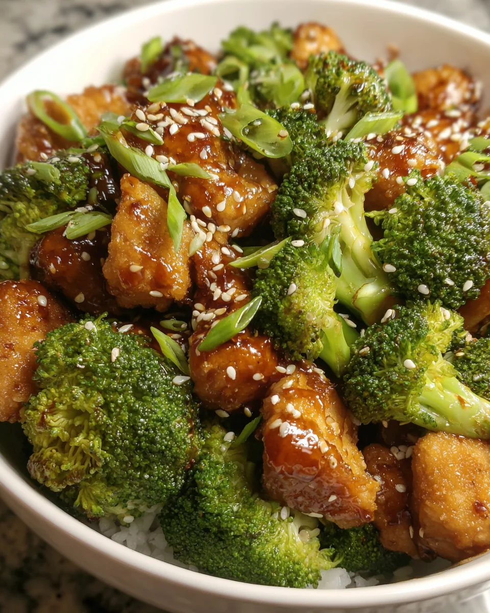 Honey Sesame Chicken Broccoli