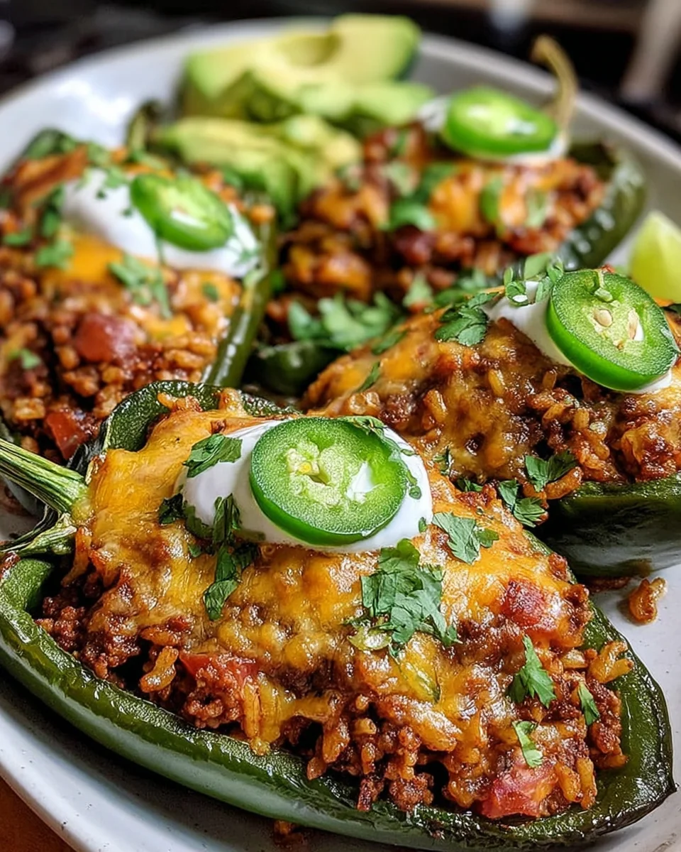 Taco-Stuffed Poblano Peppers: A Flavorful Delight!