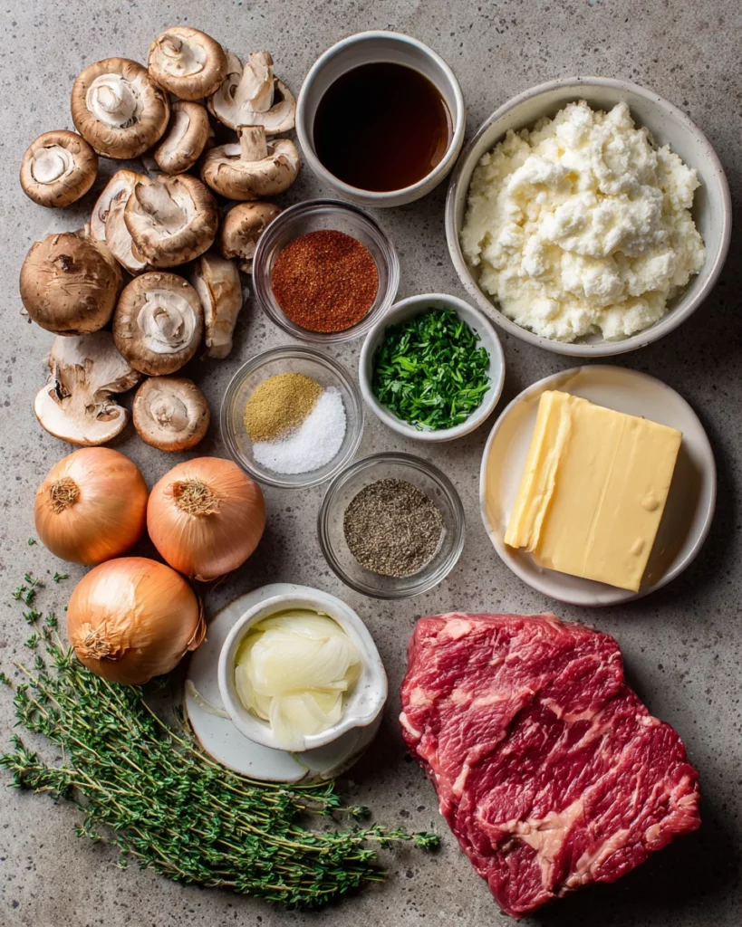 Savory Creamy Hunters Sauce with Bacon 4 codinofouad A photo of the Ingredients 1 tablespoon chopped 83b6dfb9 0d59 47d4 881d b6ef96fb7025 1