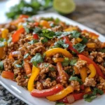 Ground turkey and peppers: A quick, tasty delight! 2 Ground turkey and pepper