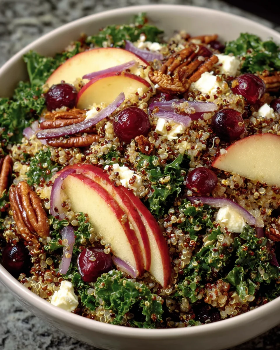 Cranberry Apple Quinoa Salad: A Refreshing Delight Today!