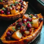 Indulge in Cranberry Apple Twice-Baked Sweet Potatoes
