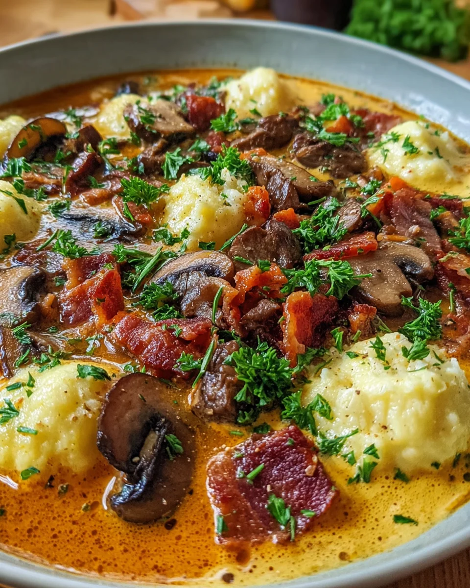 Savory Creamy Hunters Sauce with Bacon