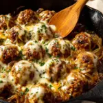 Cheesy French Onion Meatballs 8 Cheesy French Onion Meatballs