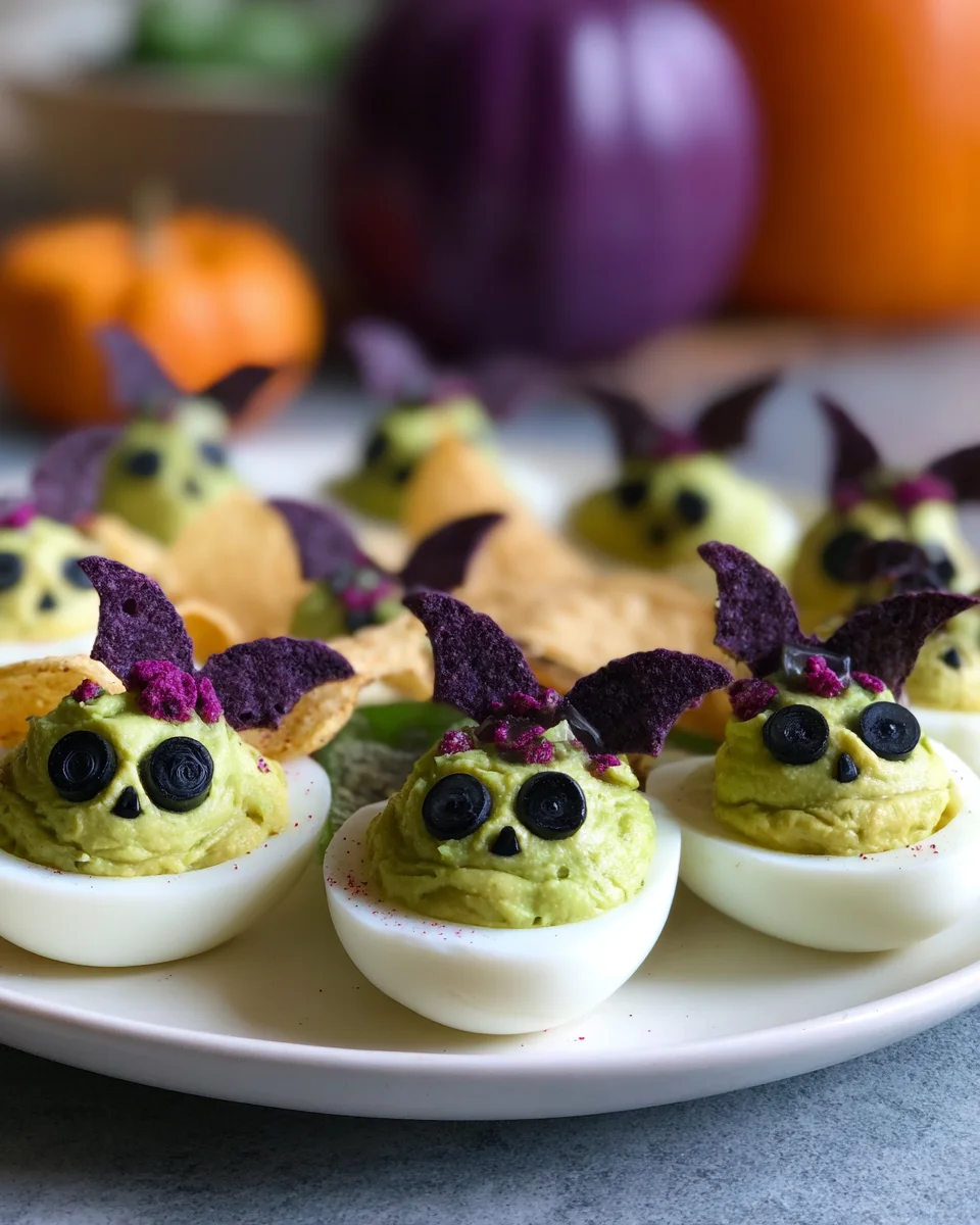 Creepy Deviled Eggs