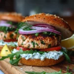Salmon Burgers with Tzatziki 5 Salmon Burgers with Tzatziki: A Flavorful Delight Awaits!