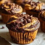 Chocolate Peanut Butter Swirl Muffins 5 Chocolate Peanut Butter Swirl Muffins