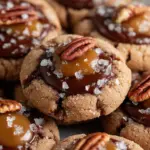 Pecan Caramel Thumbprint Cookies