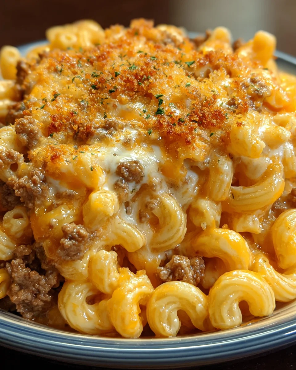 Cheesy Macaroni Hamburger Dish that Everyone Will Love!
