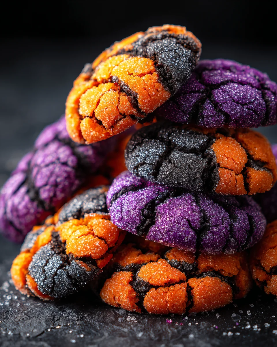 HALLOWEEN CRINKLE COOKIES: A Delicious Spooky Treat!