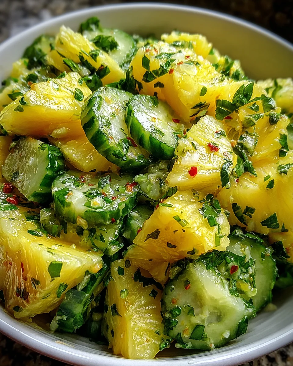 Pineapple Cucumber Salad
