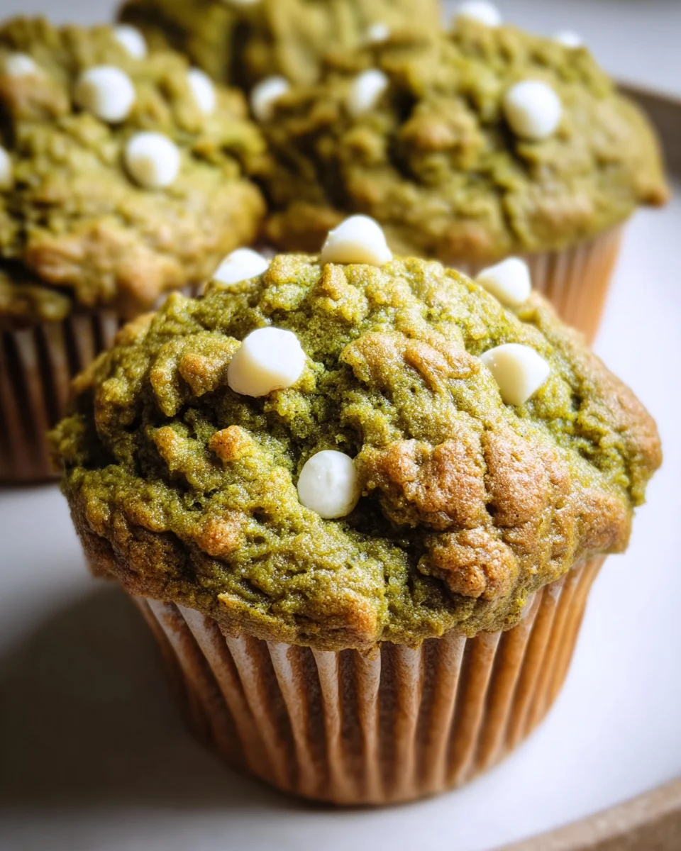 Matcha White Chocolate Pumpkin Muffins that Delight You!