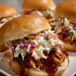 BBQ Chicken Sliders Tangy Coleslaw 2 BBQ Chicken Sliders Tangy Coleslaw