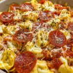 Cheese Tortellini Pepperoni Pizza