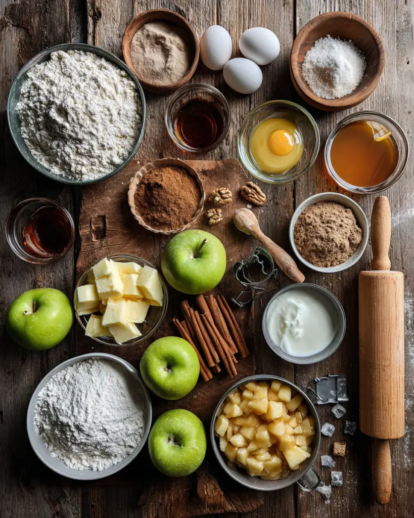 Apple Scones with Maple Glaze: A Must-Try Recipe Today! 6 codinofouad top down flat lay of baking ingredients on a rust a847d3d8 69de 4081 8969 ef9f6304a61b 3