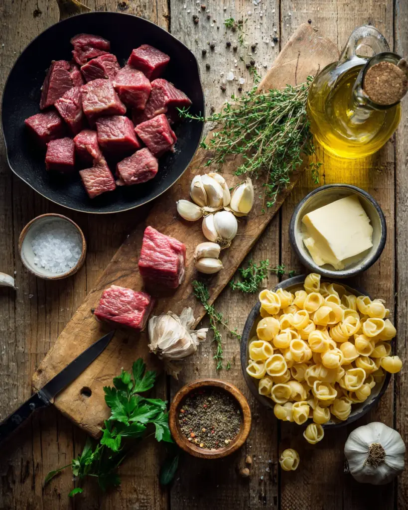 codinofouad top down flat lay of cooking ingredients on a rus 5d4fd51e f944 4aa3 bf5b 9efb499a46c0 2