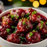 Quick Christmas Cranberry Meatballs