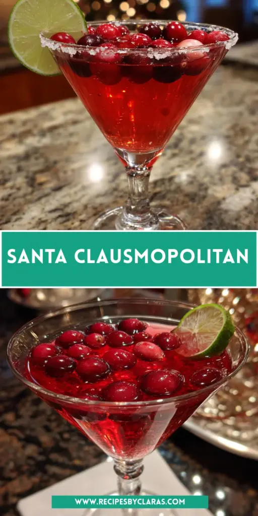 Santa Clausmopolitan (Christmas Cosmo) 7 Watermelon Pineapple Salad 1 3