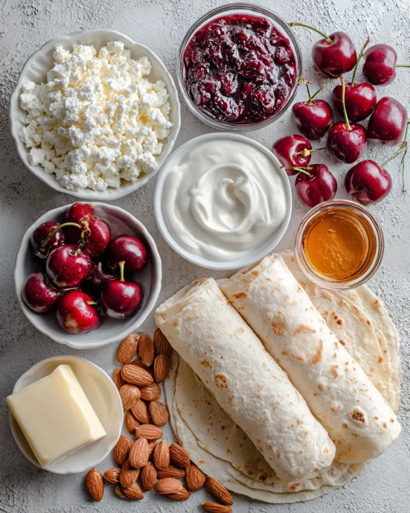 Cherry Pie Filling Breakfast Wraps 6 codinofouad flat lay of fresh ingredients for 1.5 cups cherry d58bc617 9ebd 4a0c aa3d fa98d367e16b 3