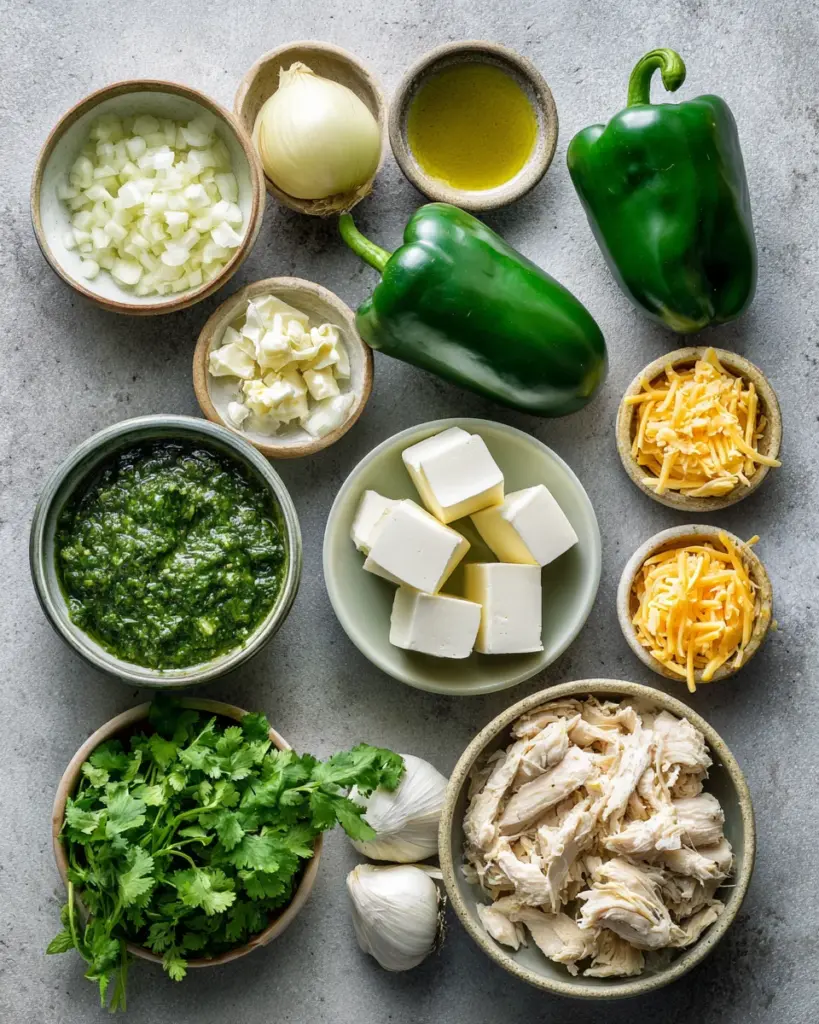 codinofouad flat lay of fresh ingredients for 5 poblano peppe 8cfb7d6b 059d 4803 a36d de0591d28110 1